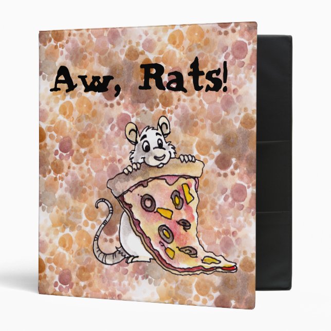 Rat avec le classeur de pizza (Devant/intérieur)
