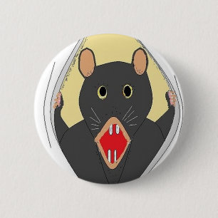 Rat Breaking Out 2 Inch Round Button