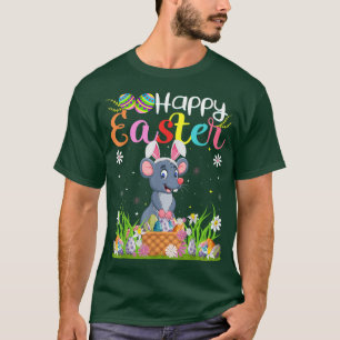 Rat Bunny Egg Hunting Funny Rat Happy Easter T-Shirt