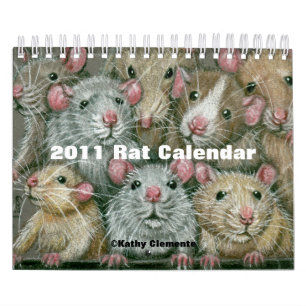 Rat Calendar 2011 by Kathy Clemente