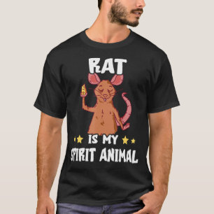 Rat Cheese Spirit Animal Rodent Rat Owner Mouse Ra T-Shirt
