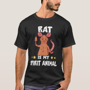 Rat Cheese Spirit Animal Rodent Rat Owner Mouse Ra T-Shirt