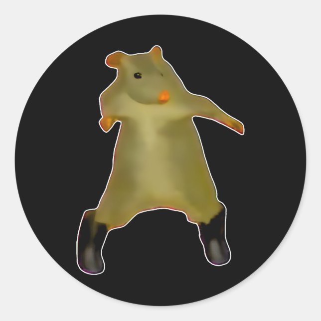 Rat Dance Meme 2025 Funny Trendy #ratdance 1  Classic Round Sticker (Front)