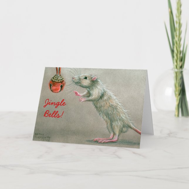 Rat de tintements du carillon avec la carte de (Devant)