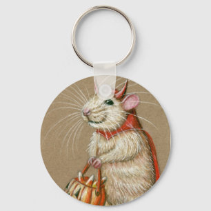 Rat Devil Halloween keychain