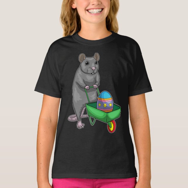 Rat Easter Easter egg Wheelbarrow T-Shirt (Front)