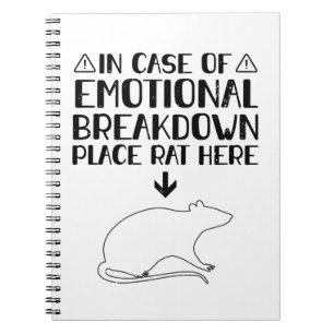 Rat Emotional Breakdown   Rats Pets Gifts Notebook