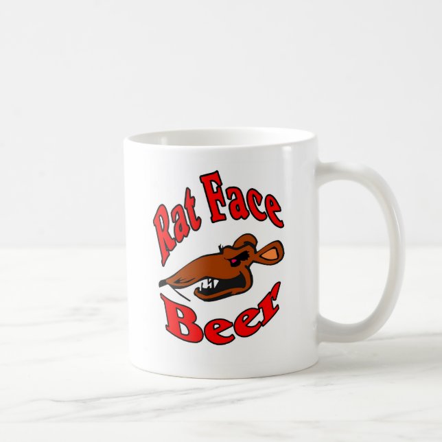 Rat Face Beer logo Shirt Coffee Mug (Right)