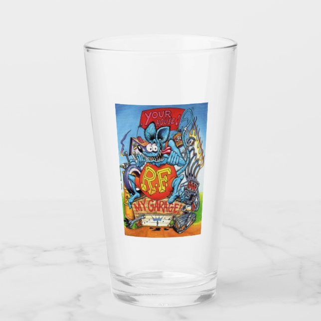 Rat Fink 1 drinking glass (Front)
