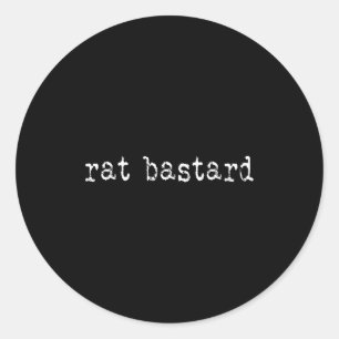 Rat Funny Quote Classic Round Sticker