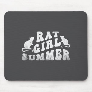 Rat Girl Summer, Animal Lover, Hello Summer, Funny Mouse Pad