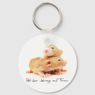 Rat Lover Always and Forever Keychain
