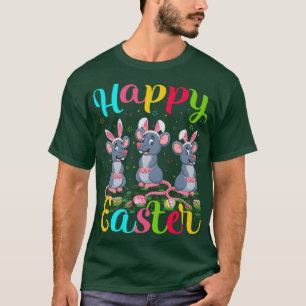Rat Lover Funny Easter Egg Bunny Rat Happy Easter T-Shirt
