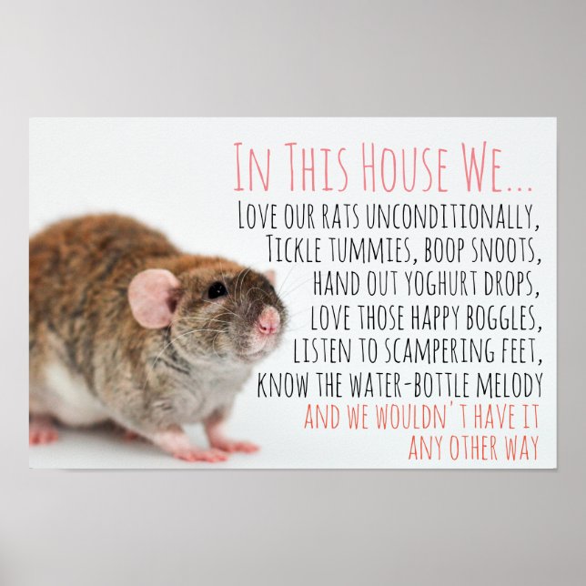 Rat Lover Poster (Front)
