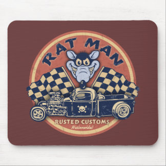Rat Man Rusted Customs Mouse Pad