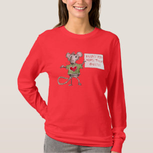 Rat mignon de T-shirt de Valentine