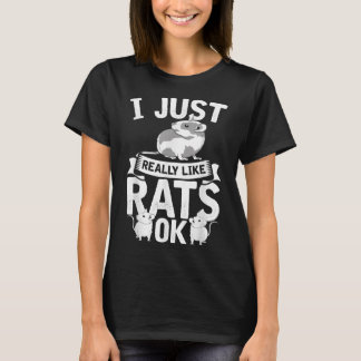 Rat Mom Rats Lover Women Girls  T-Shirt