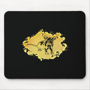 Rat Motif Rodent Cute Rat In Hand Cheese Pet Anima Mouse Pad