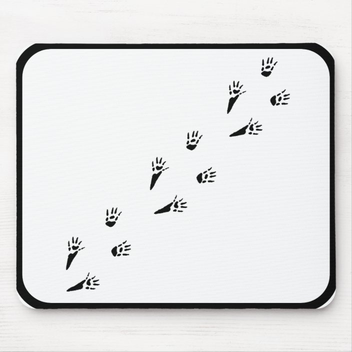 Rat Paw Print Mouse Pad Zazzle.ca
