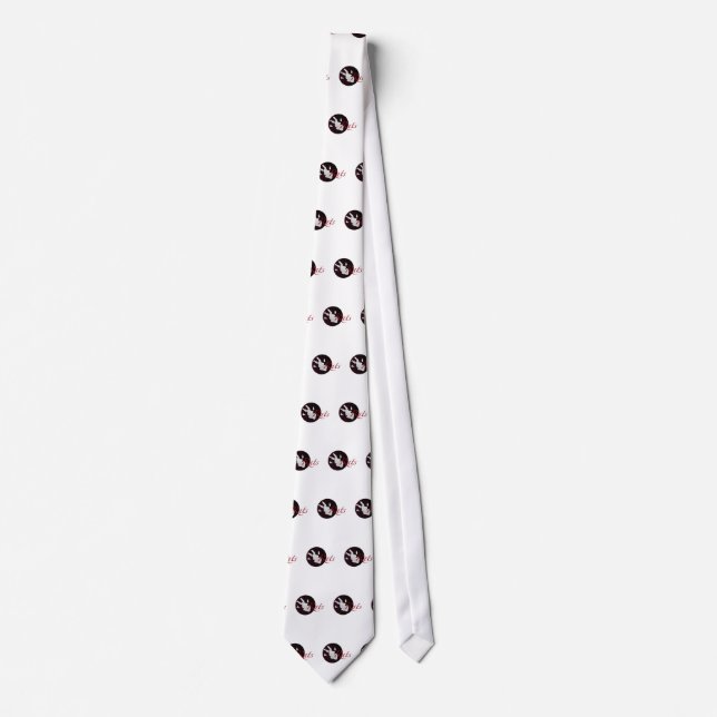 Rat Paw Print Tie (Front)