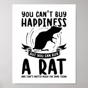 Rat Pet Rodent Home Rat Animals Gift Poster