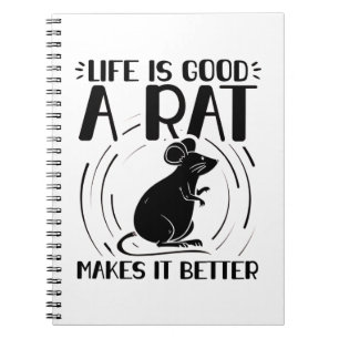 Rat Pet   Rodent Rats Animals Gifts Notebook