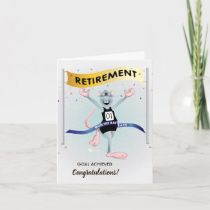 Rat Race Funny Retirement Card