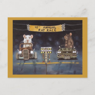 Rat Race Postcard
