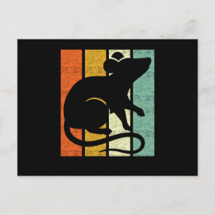 Rat Retro Postcard
