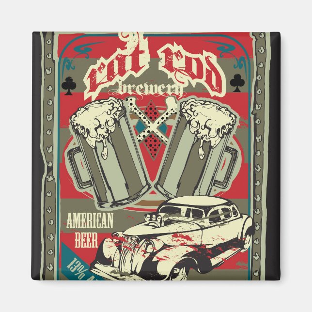 Rat Rod Brasserie Magnet (Devant)