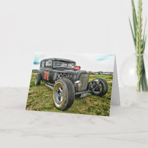 Rat Rod Classic Car Carte Anniversaire