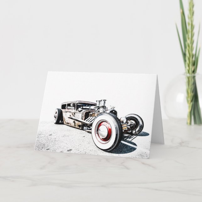 Rat Rod Greeting Card (Front)
