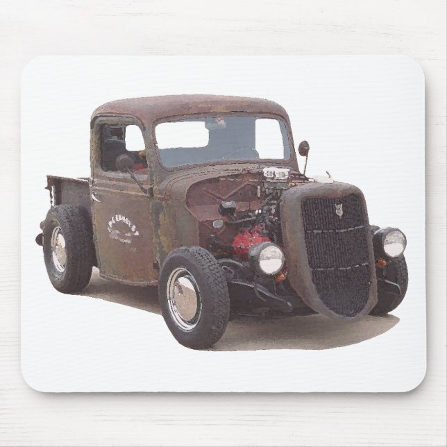 Rat Rod Pickup Mouse Pad (Front)