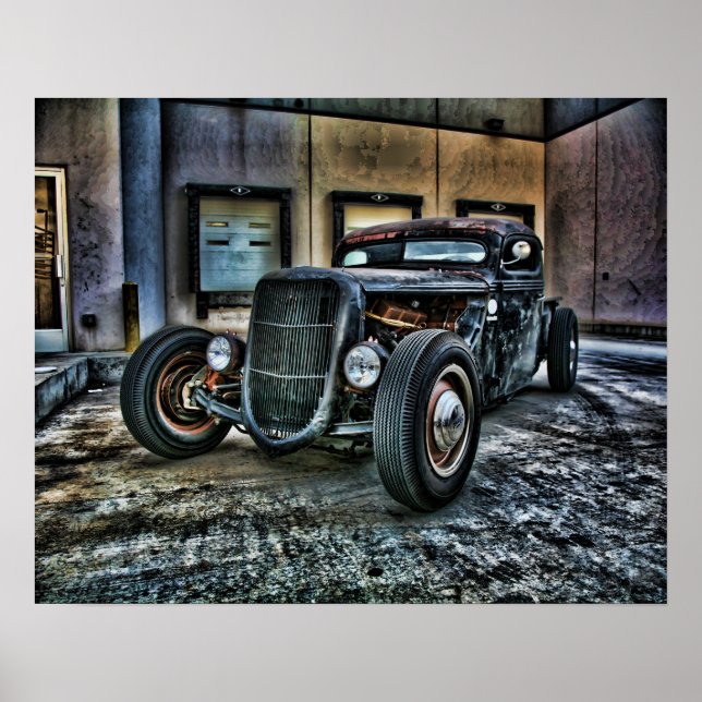 rat rod pickup poster (Front)