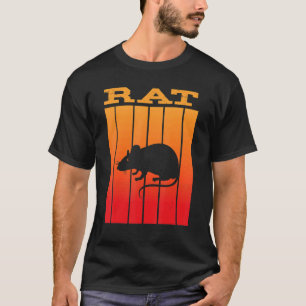 Rat Shadow Silhouette At Sunset T-Shirt