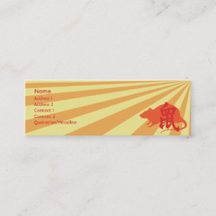 Rat - Skinny Mini Business Card