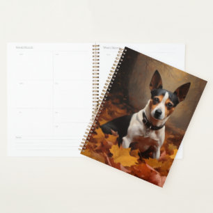 Rat Terrier à l'automne Feuilles automne Inspire