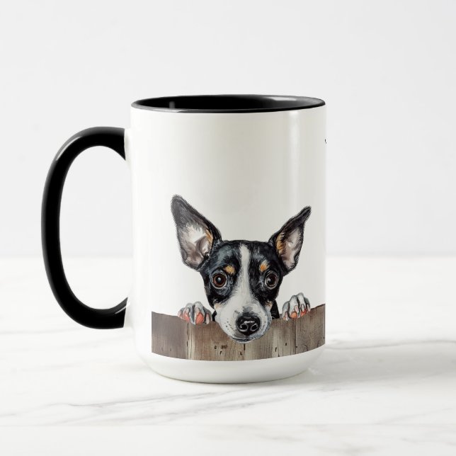 Rat Terrier Chien Mug (Gauche)