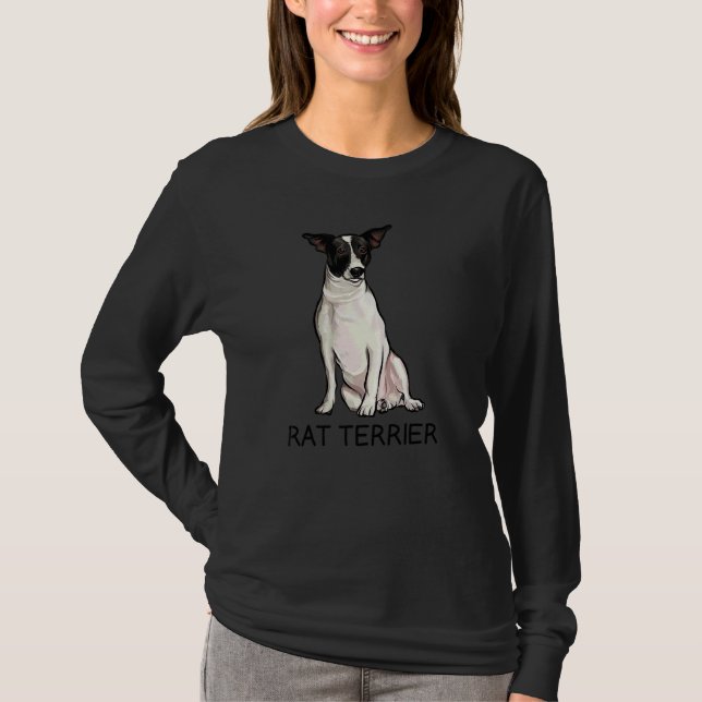 Rat Terrier Crazy Dog T-Shirt (Front)