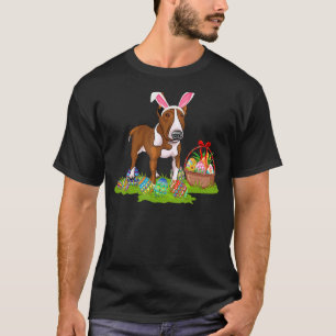 Rat Terrier Dog Easter Egg Hunting Bunny Rat Terri T-Shirt