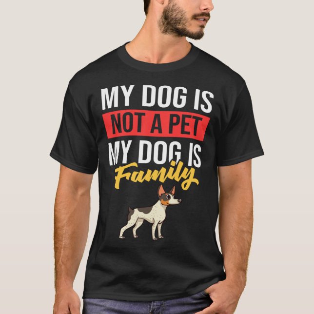 Rat Terrier Dog Puppies Owner T-Shirt (Front)