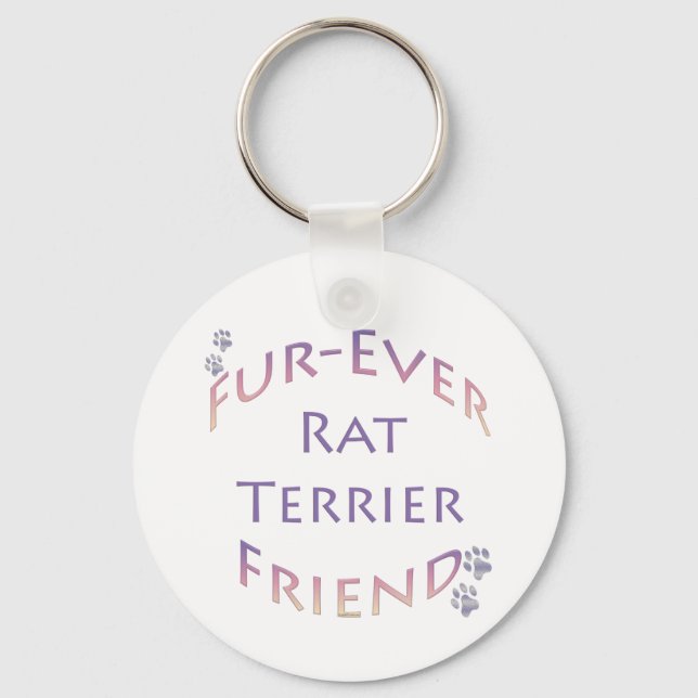Rat Terrier Furever Friends Keychain (Front)