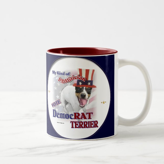 RAT TERRIER  Gifts Two-Tone Coffee Mug (Right)