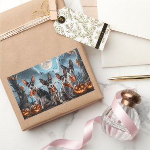 Rat Terrier Halloween Spooky  Sticker