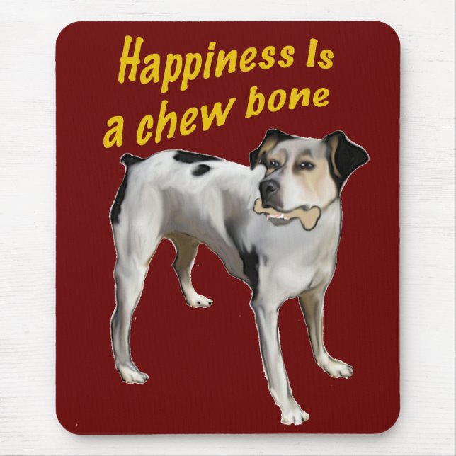rat terrier happiness mouse pad (Front)