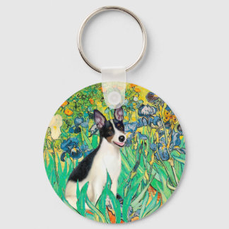 Rat Terrier - Irises Keychain