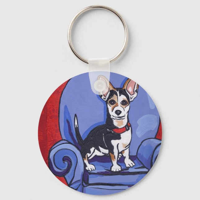 Rat Terrier Key Chain (Front)