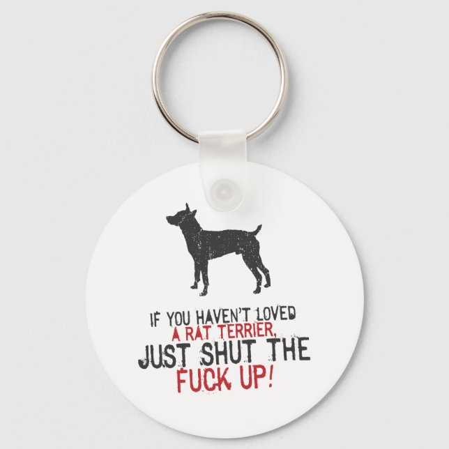 Rat Terrier Keychain (Front)