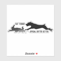 Rat terrier official critter getter sticker