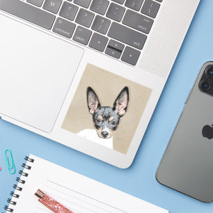 Rat Terrier Painting - Cute Original Dog Art